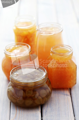 Image of yellow fruits jam