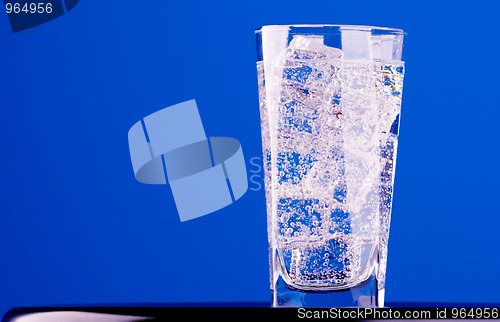 Image of glass with iced water