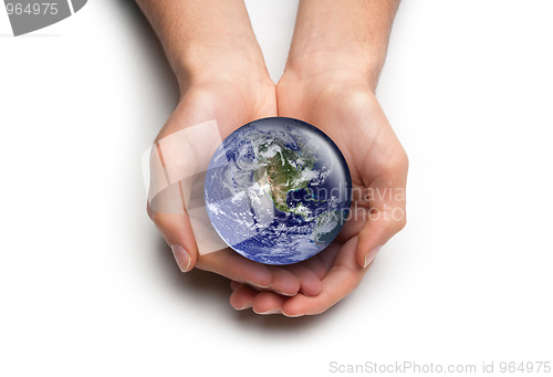 Image of Hands caring for the Earth