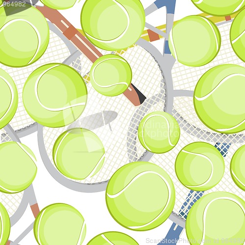 Image of  tennis balls pattern