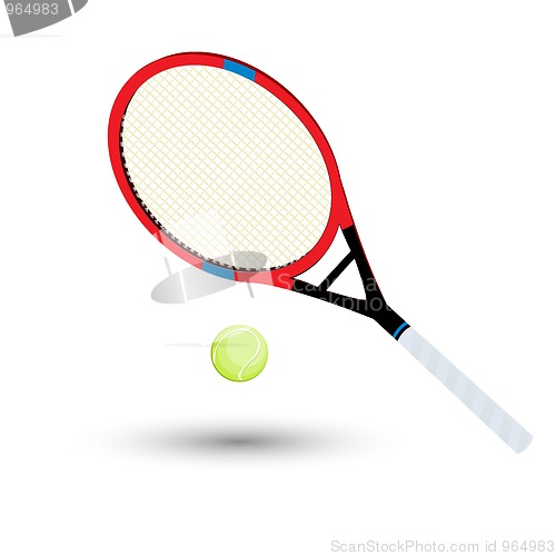 Image of A tennis racket 