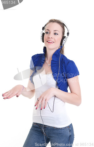 Image of listening to music headphones