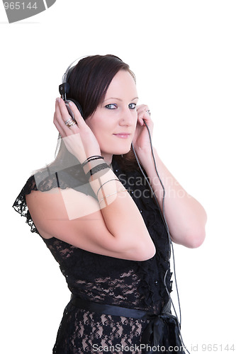 Image of listening to music headphones