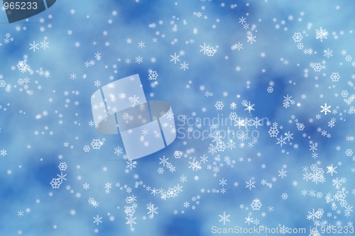 Image of Winter lights background