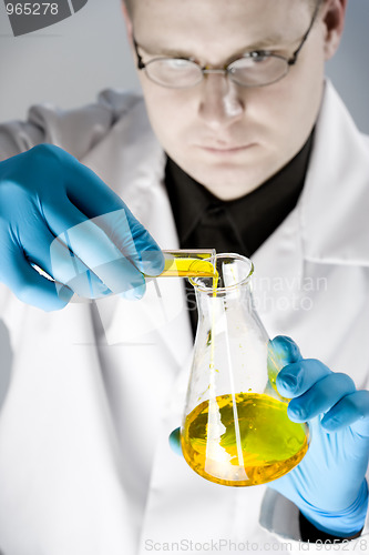Image of chemist at work