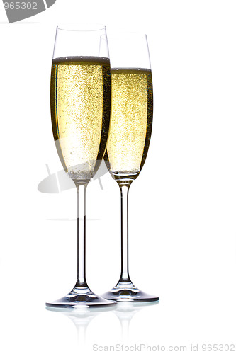 Image of champagne flutes