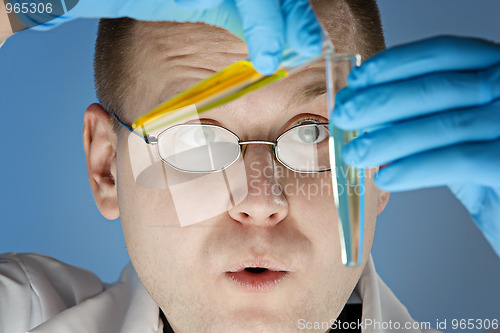 Image of chemist at work