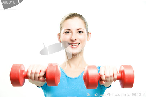 Image of young fitness woman