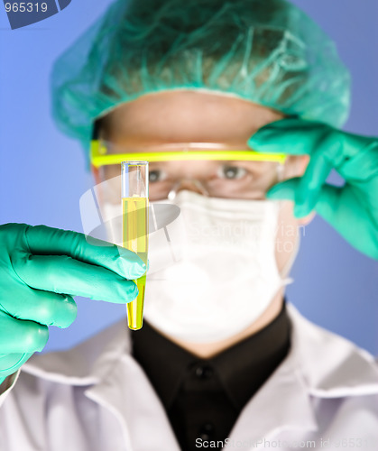 Image of chemist at work