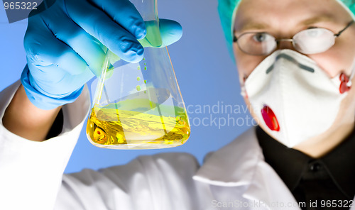 Image of chemist at work