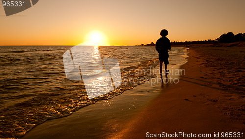 Image of Boy on beach