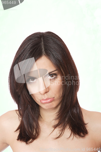 Image of Portrait of a young happy woman