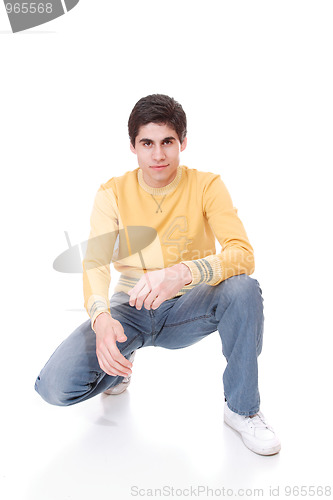 Image of Portrait of a casual young man.