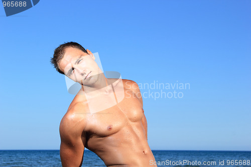 Image of sexy caucasian fit man