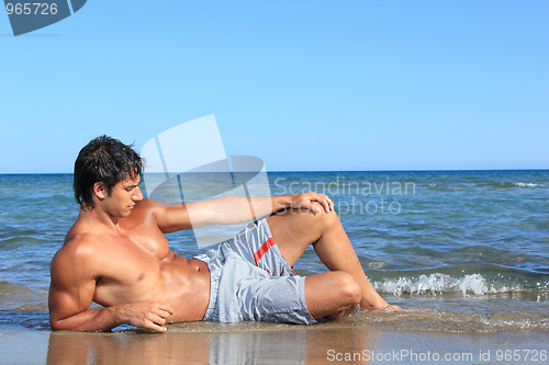 Image of sexy caucasian fit man