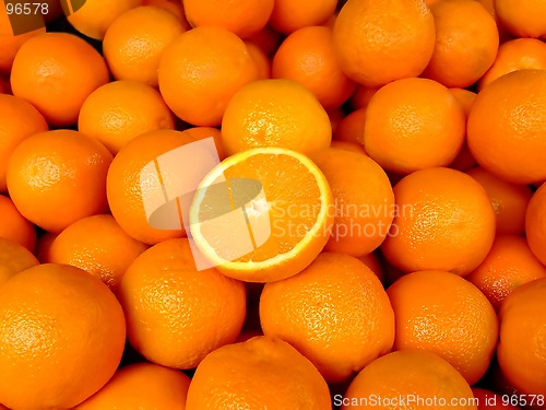 Image of Orange cut in half