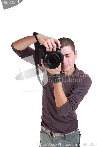 Image of Portrait of male photographer 