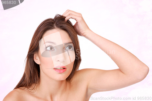 Image of portrait of a beautiful woman