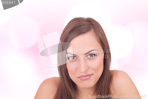 Image of portrait of a beautiful woman
