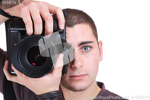 Image of Portrait of male photographer 