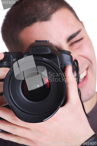Image of Portrait of male photographer 