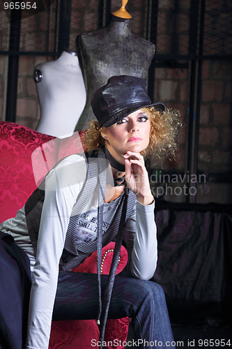 Image of Beautiful and sexy fashion model 