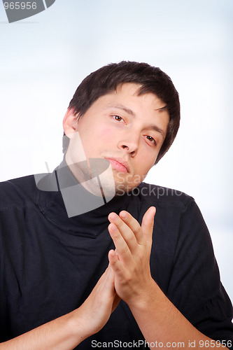 Image of Young casual man portrait