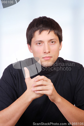 Image of Young casual man portrait