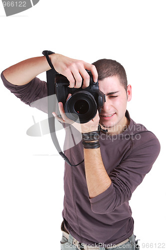Image of Portrait of male photographer 
