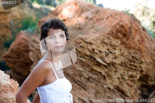 Image of woman in white dress 