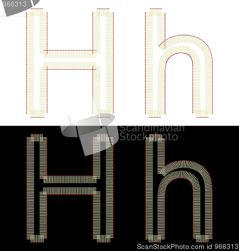 Image of Illustration by font from matches