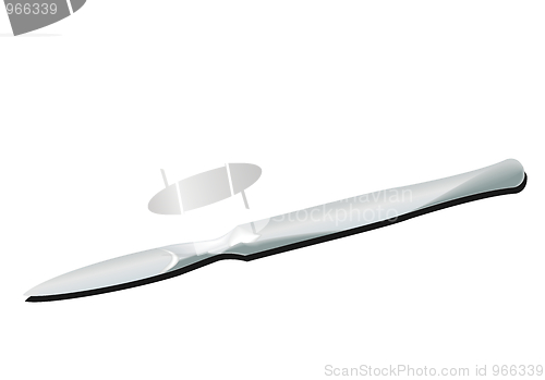 Image of Realistic scalpel isolated on a white background