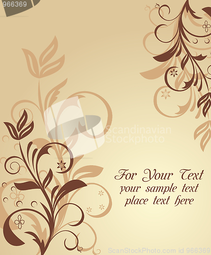 Image of Illustration floral background