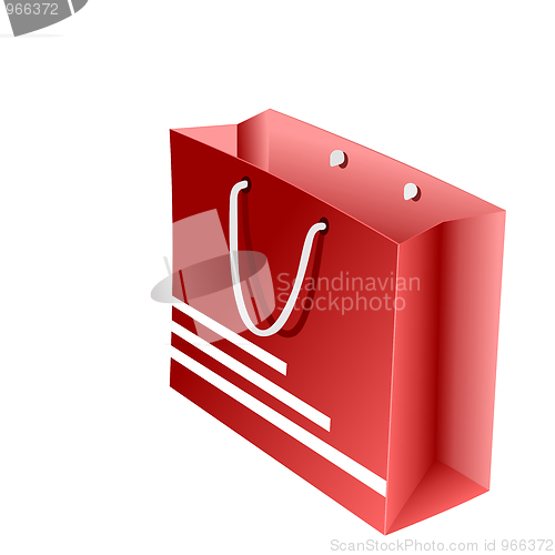 Image of Realistic illustration of red packet for shopping