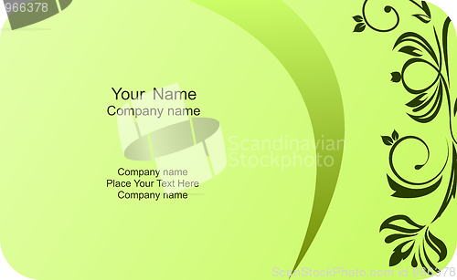 Image of Illustration of  template card company label with name