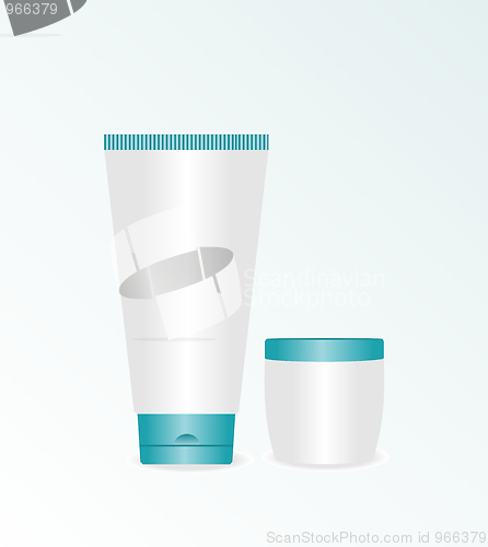 Image of Realistic illustration of cream cosmetic 