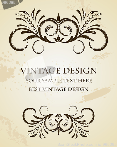 Image of Illustration of beautiful vintage