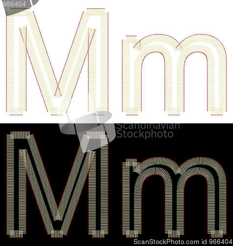 Image of Illustration by font from matches