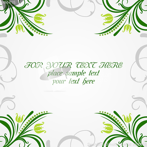 Image of Illustration floral background