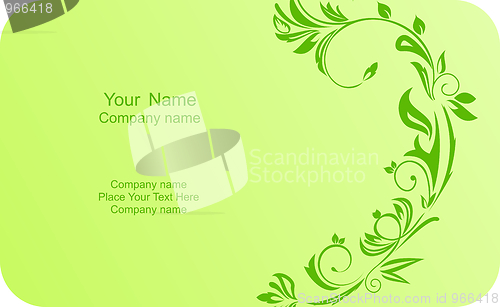 Image of Illustration of  template card company label with name