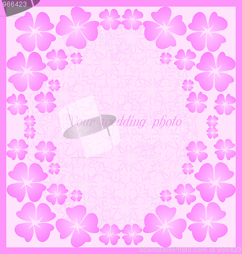 Image of Beautiful wedding  pink frame