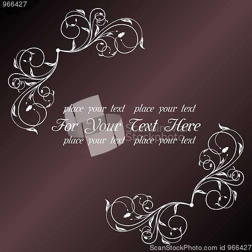 Image of Illustration floral background