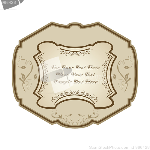 Image of Vintage label, wine
