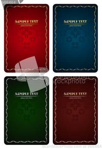 Image of Set of luxury backgrounds