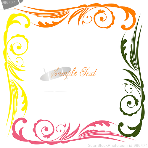 Image of Photo floral frame