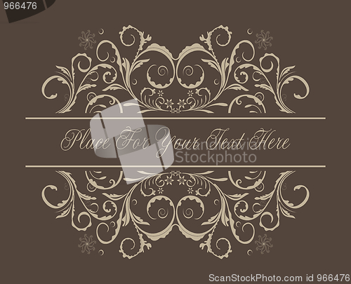 Image of Illustration floral background