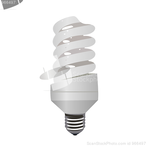 Image of Realistic illustration saving lamp eco