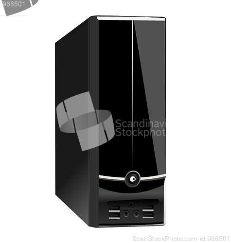 Image of Realistic illustration of computer case