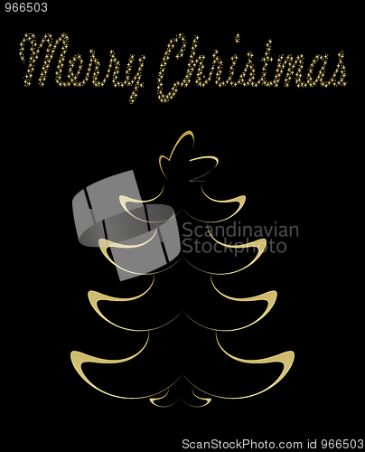 Image of  Gold christmas tree