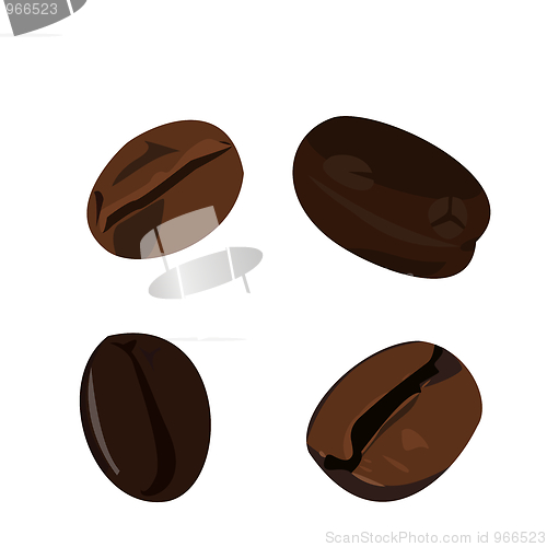 Image of Realistic illustration coffee bean